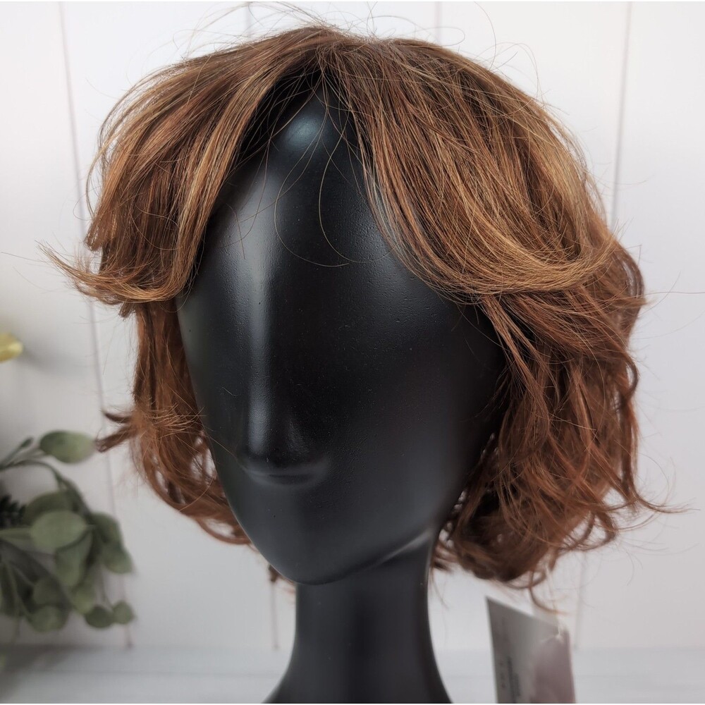 Raquel Welch Signature Collection Wig Shoulder Length Wavy Glazed Fire Red AVG